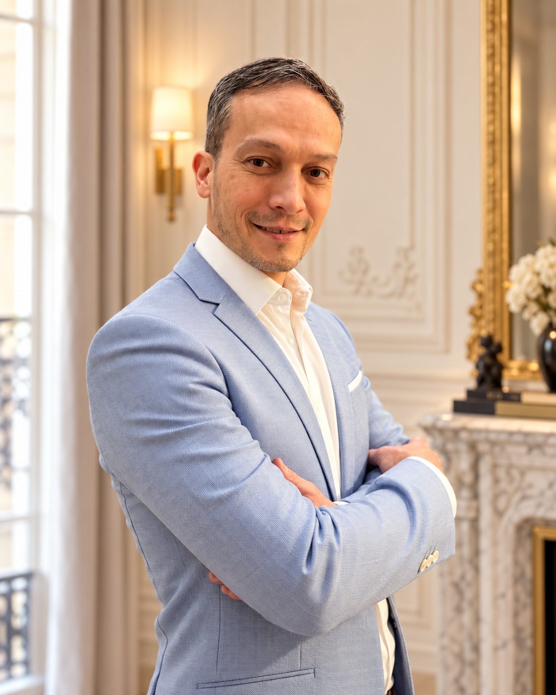 Portrait de Binh-Kim Lépinaux dans son cabinet